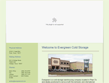 Tablet Screenshot of evergreencold.com